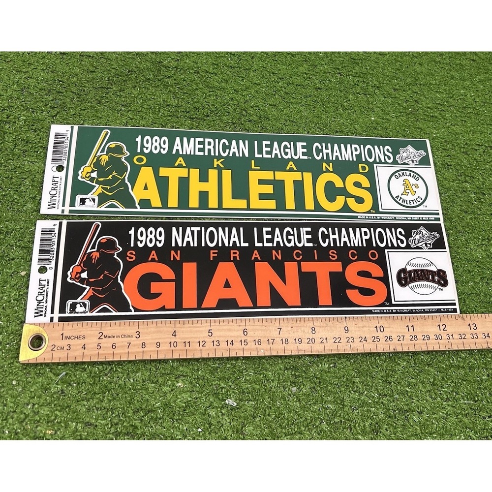 Vintage 1989 World Series Memorabilia Oakland A's S.F Giants MLB Earthquake Game - Picture 8 of 8